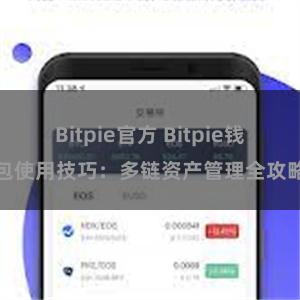 Bitpie官方 Bitpie钱包使用技巧：多链资产管理全攻略