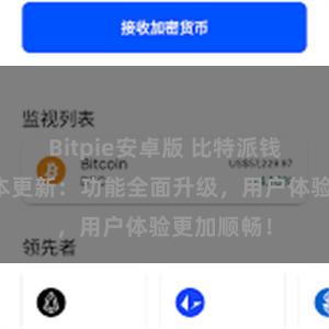 Bitpie安卓版 比特派钱包最新版本更新：功能全面升级，用户体验更加顺畅！