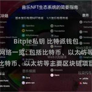 Bitpie私钥 比特派钱包支持的区块链网络一览: 包括比特币、以太坊等主要区块链项目