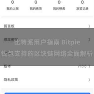 比特派用户指南 Bitpie钱包支持的区块链网络全面解析