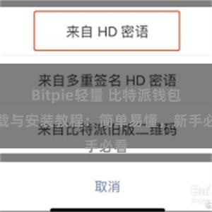 Bitpie轻量 比特派钱包下载与安装教程：简单易懂，新手必看