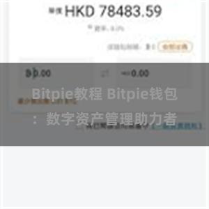 Bitpie教程 Bitpie钱包：数字资产管理助力者