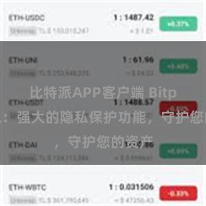 比特派APP客户端 Bitpie钱包：强大的隐私保护功能，守护您的资产