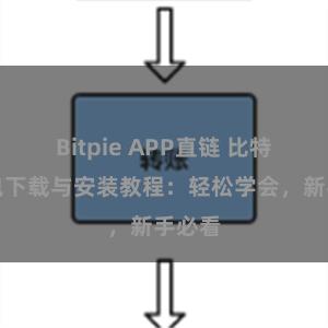 Bitpie APP直链 比特派钱包下载与安装教程：轻松学会，新手必看