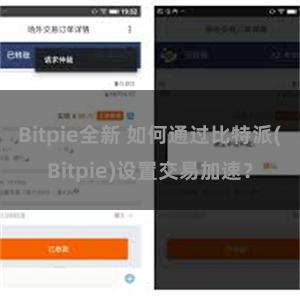 Bitpie全新 如何通过比特派(Bitpie)设置交易加速？