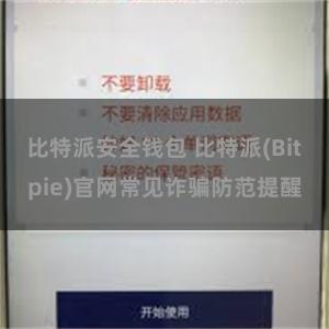 比特派安全钱包 比特派(Bitpie)官网常见诈骗防范提醒