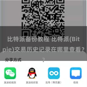 比特派备份教程 比特派(Bitpie)交易历史记录在哪里查看？