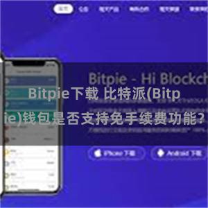 Bitpie下载 比特派(Bitpie)钱包是否支持免手续费功能？