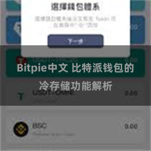 Bitpie中文 比特派钱包的冷存储功能解析