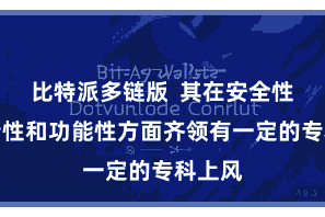 比特派多链版  其在安全性、疏漏性和功能性方面齐领有一定的专科上风