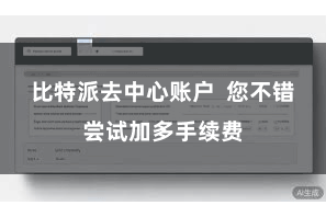 比特派去中心账户  您不错尝试加多手续费